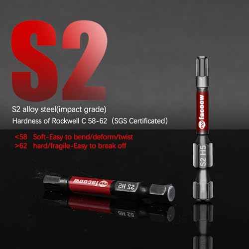 Hex Bit Set, S2 Alloy Steel Allen Wrench Drill Bit Set with Magnetic Tips, 1/4 Hex-Shank 2" Impact Allen Key Bits Set with 2.3" Hex Extension, Precision CNC Machining, 20+1 Pack(Metric&SAE)