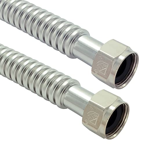 TTFLEX 24" Water Softener Connector 1" x FIP Hose, 0.92" ID, 2Pack