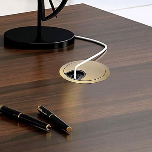 TuTuYa 4PCS 2-Inch Bronze Desk Grommets with Hole Saw - Cable Management