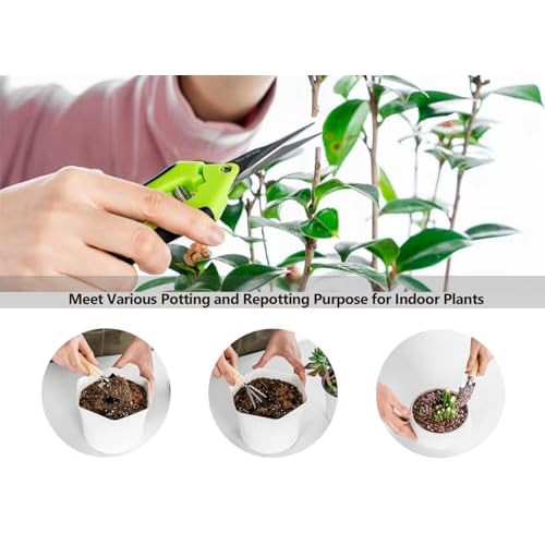 Josteve Plant Repotting Mat, 5Pcs Succulent Tools Mini Garden Small Gardening Tools Indoor, Pruning Shear Gardening Scissor, Hand kit for Bonsai, Cactus, Fairy, Houseplant Transplanting, Seedling
