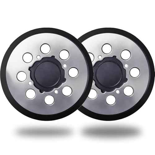 2 Pack 5 Inch 8 Hole Replacement Sander Pad for Dewalt DWE6423/6423K, DWE6421/6421K, DWE6421-B2, DWE6421-B3, DWE6421-BR, DCW210B - 5" Hook and Loop Sanding Backing Pad