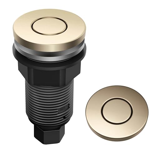 KRAUS Garbage Disposal Air Switch Button - Spot-Free Antique Champagne Bronze