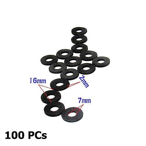 100 Pack Seal Ring Sponge Pad Foam Gasket Sound Insulation Spacer Shockproof Washer for Car Door Trim Panel Retainer Clips Buckle Bumper Fastener