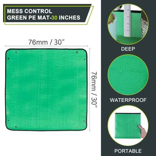 30" X 30" Large Plant Repotting Mat for Indoor Plants Potting Soil, Foldable Waterproof Plant Repotting/Potting Tray, Potting Mat for House Plants Succulents Gardening Tools Gifts for Gardener