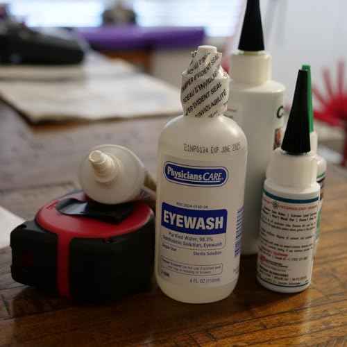 First Aid Only SmartCompliance Refill Eye Wash Solution, Sterile Isotonic Buffered Solution for Flushing & Irrigating Eyes, 4-oz Bottle