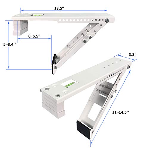 JEACENT AC Window Air Conditioner Support Bracket Light Duty Up to 85 lbs Drill Needed Variation 1