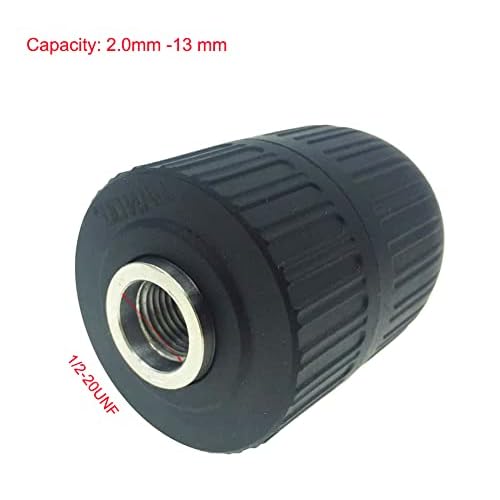 YXQ 2.0-13mm Tapered Keyless Drill Chuck 1/2"-20 UNF Mount Hammer Conversion Quick Change Electric Drill Electric Accessories Tool