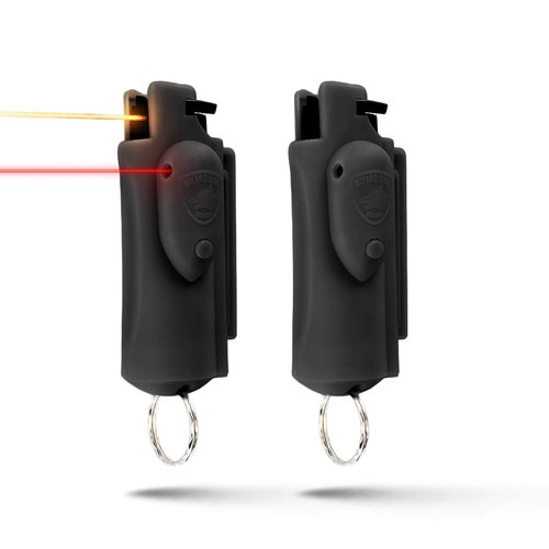 Guard Dog Security Pepper Spray Self Defense for Women, Men, OC Spray, AccuFire World’s Only Laser Sight Pepper Spray Keychain with Belt Clip for Quick Access, 16 Feet Range