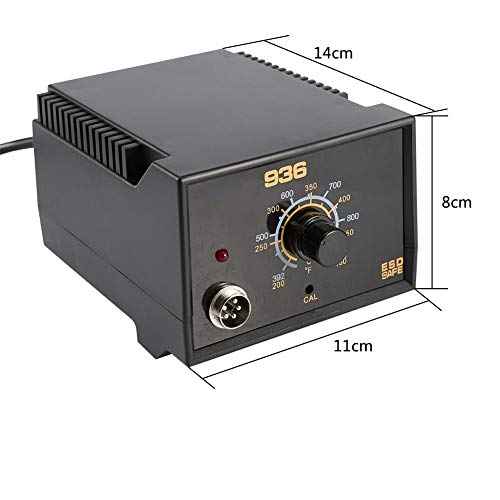 Soldering Station, 110V 60W 936 Power Iron Frequency Change Desolder Electric Welding Station Hot Air Rework Station Welder Tool for Circuit Board Soldering Laptop Repairing