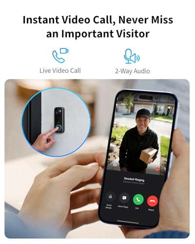 Aqara G400 Video Doorbell with Chime - 2K HD, Wired/PoE, HomeKit Secure Video