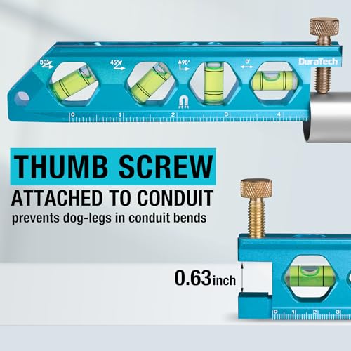 DURATECH 3-Piece Magnetic Torpedo Level Set 2.5/6.25/8 inches with V-Groove