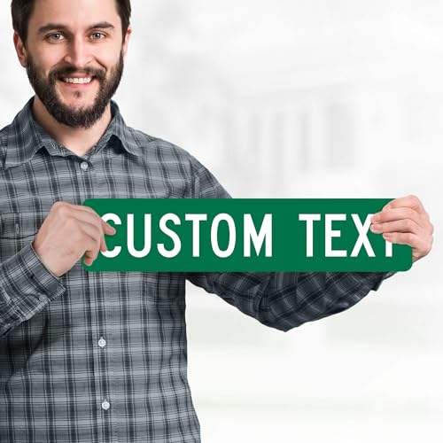 Custom 4x18 Inch Reflective Road & Address Sign - Rust-Free Aluminum, 8 Colors, Mountable, USA Made