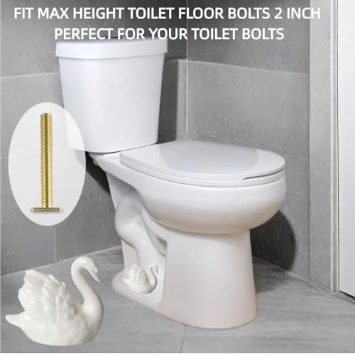 Bnrkmeb White Swan Decorative Ceramic Toilet Bolt Covers - Easy Install