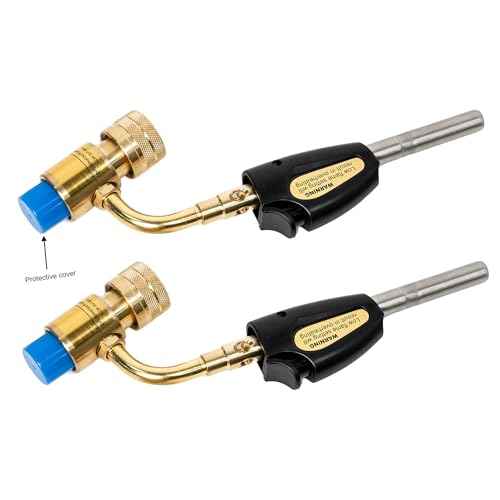Turbo Torch Tips, Self Lighting, Gas Self Electronic Ignition Turbo Torch Regulator Brazing Soldering Welding Plumbing Gun