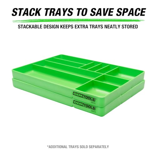 OEMTOOLS 22213 Drawer Organizer Tray for Small Parts, 10-Compartment, Stackable