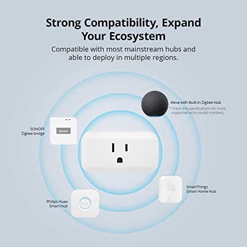 SONOFF Zigbee Smart Plug S40 Lite 15A Outlet for Alexa & SmartThings