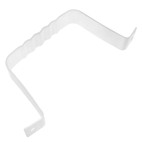 Lovelysp Aluminum Downspout Adapter Gutter Strap Square Pipe Fixed Leader Strap with Installation Screws for 2x3-Inch Manhole Extension 2PCS