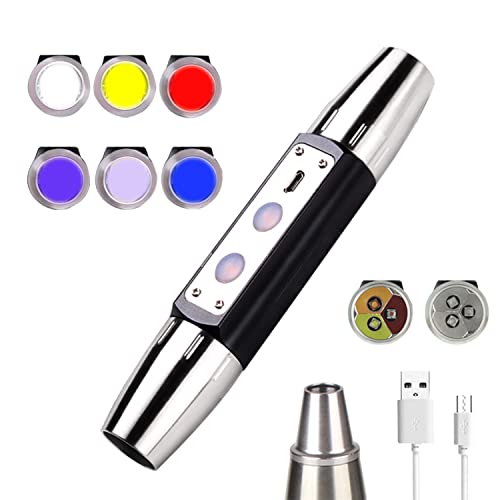 USB Rechargeable Six LEDs Expert Jade Appraisal Flashlight, Jewelry Flashlight £¬red Light£¬Jewelry Appraisal Gemstones Diamond.