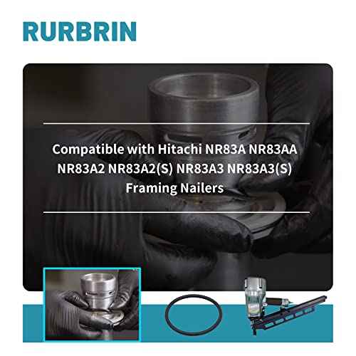 10 Pieces of 877-368 Piston O-Ring Part Fit for Hitachi NR83A NR83AA NR83A2 NR83A2(S) NR83A3 NR83A3(S) Framing Nailers