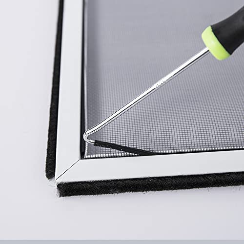 FLYZZZ Screen Spline 0.125 Inch (1/8 Inch), 100 Ft for Narrow Grooves — Not for Standard Windows