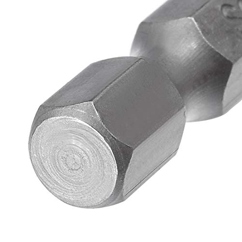 uxcell 5 Pcs T10 Magnetic Torx Screwdriver Bits, 1/4 Inch Hex Shank 5.9-inch Length S2 Security Tamper Proof Screw Driver Kit Tools