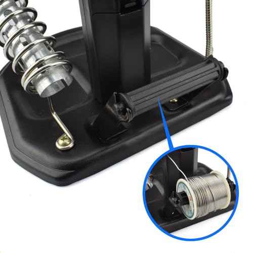 MMOBIEL LED Light Helping Hand Magnifier Station for Soldering, Assembly, Repair,Modeling, Hobbies and Crafts - 2.5X /4X LED Light - Hands-Free Magnifying Glass Stand - Incl. Clamp and Alligator Clips