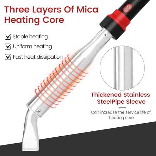 Solder iron set,80W-300W external heating with replaceable soldering iron head, core, simple bracket, high-power industrial DIY soldering iron 110V US plug (300WWT)