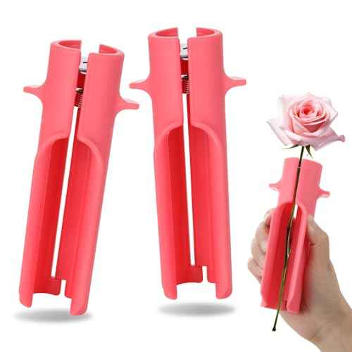 Rose Thorn Stripper Tool,Rose Stripper,Thorn Stripper,Flower Thorn Remover,Thorn Remover for Roses,Flower Bouquet Accessories (Pink)