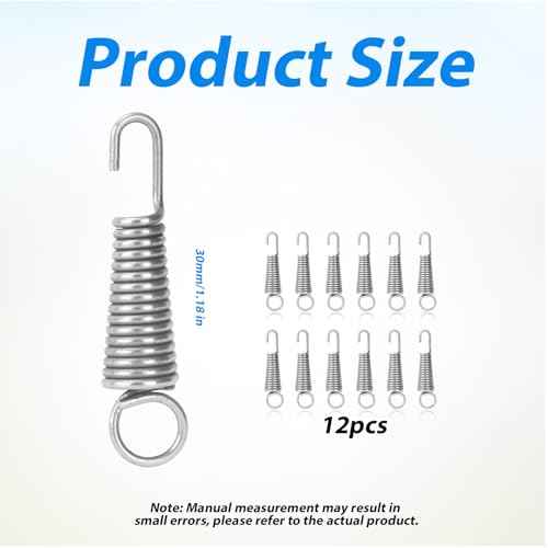 12pcs Vise Grip Spring Clamp, Carbon Steel Replacement Springs for Pliers Compatible with Irwin Vise Grip Locking Pliers Repairing Shop Supply (30mm)