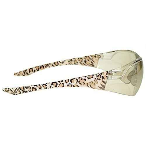 Delta Plus SG-18C-LEO Avion Safety Glasses, Clear with Leopard Temple Tips, One Size