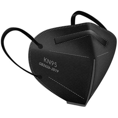 HUHETA 50 PCs KN95 Face Mask, 5-Layer Face Mask Filter Efficiency¡Ã95%