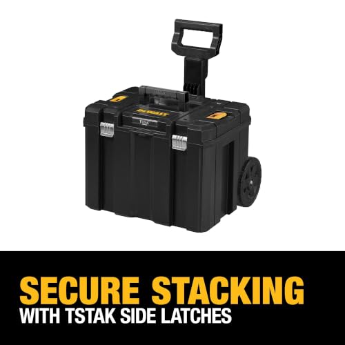 DEWALT Large Rolling Tool Box with Wheels and Telescopic Handle