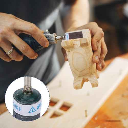 12pcs 400-2000 Grit Sanding Drums for Dremel Rotary Tool, Rotary Tool Bits Sander Set Bands Mandrels for Wood Plastic Metal Grinding Polishing
