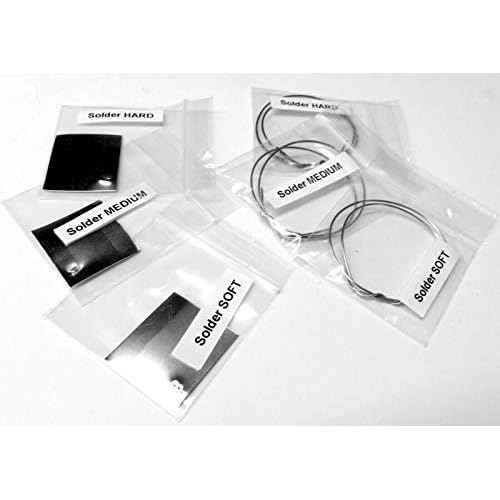 Silver Solder for Jewelry Making Assortment Pack Wire and Sheets Soft, Medium and Hard by Jets