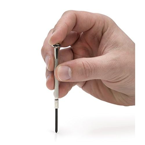 STEELMAN Precision Steel Shaft 6-Piece Electronics Screwdriver Set, Variety of Slotted/Phillips Sizes, Swivel-Head, Storage Case Included