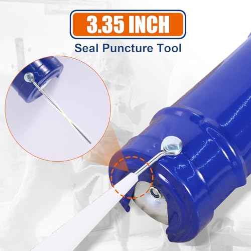 Caulking Gun, No Drip Caulk Gun,9" Drip Free Hand Caulking Gun with Comfort Grip,Smooth Round Rod for 10oz Caulk Tubes,WCG2309D-2,Blue
