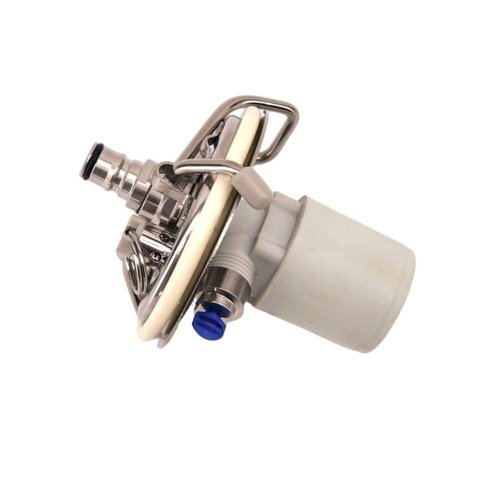 Heavy-Duty Keg Lid for Beverage Machines - Silver Carbonation Solution