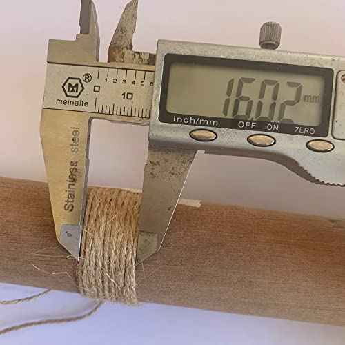 Quotidian Brown Natural 3 ply Jute Jute Twine Rolls 1/12" (0.2cm) 1000 Feet - Wrapping Picture Hanging Gardening