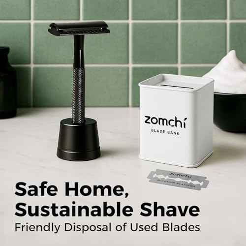 ZOMCHI Razor Blade Bank for Safety Razor Blade Storage, White