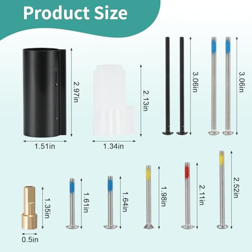 Vayolli Matte Black Shower Extension Kit Compatible with Moen Posi-Temp Valve