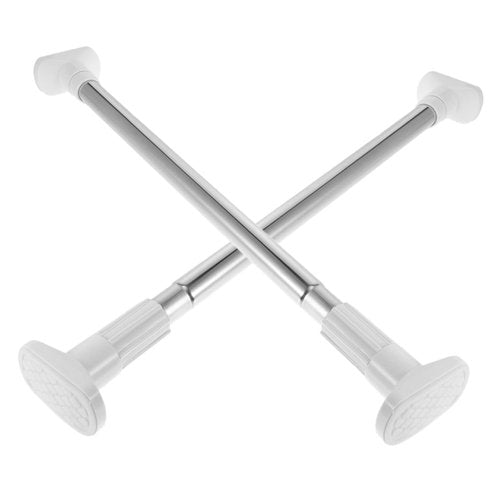 Alipis 2pcs Heavy Duty Tension Rods Closet Rods No Drilling Expandable for Wardrobe Bathroom and Kitchen Use