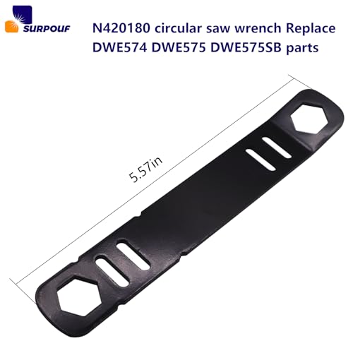 N420180 N165861 Circular Saw Wrench 60V 7-1/4-Inch Fits for DeWalt Replacement DWE574 DWE575 DWE575SB Part