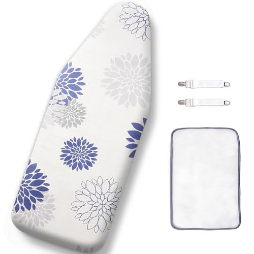 Dahlia 12.5"x32" Mini Ironing Board Cover and Pad (Fits 30"-32" Boards) - SheeChung