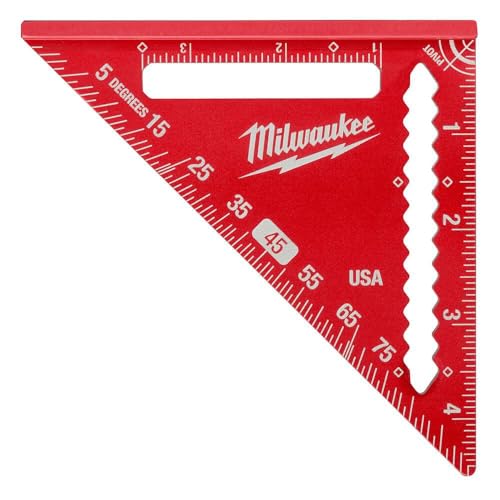 Milwaukee 4-1/2 in Trim Square with Dual 1/4" & 3/8" Heels, Locking Precision