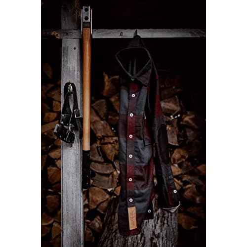Helko Werk Leather Axe Sheath (Hatchet) - Genuine Leather Sheath for Axes and Hatchets Leather and Axe Cover and Hatchet Cover (Hatchet Black) S121SBK