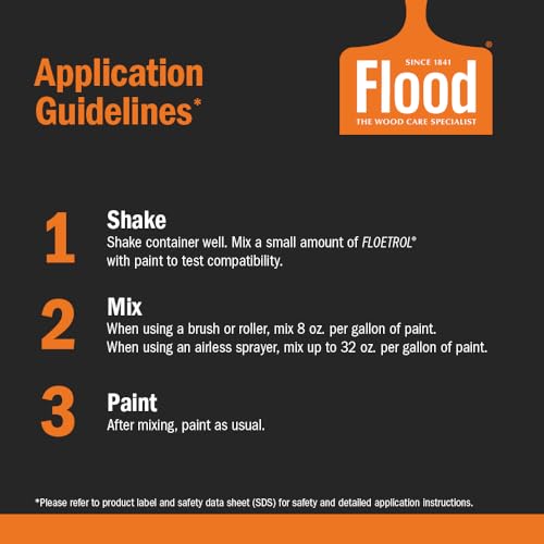 Flood Floetrol Latex & Acrylic Paint Additive 32 Fl Oz - Improves Flow & Finish