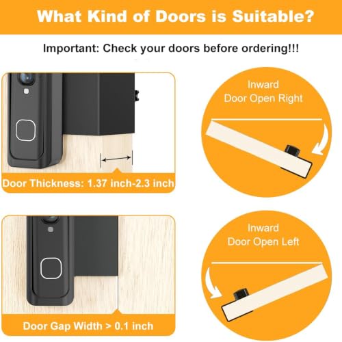 Black Blink Doorbell Mount Anti-Theft 2K Video Doorbell Bracket SENLEG
