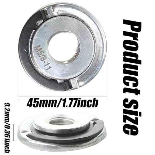 2Pcs Angle Grinder Flange Nuts, Quick Change 5/8-11 Grinder Locking Nuts, Quick Release Nut Replacement Parts for Angle Grinder