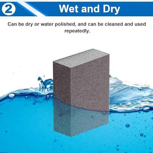 smseace 12 Pack Sanding Blocks 60 80 120 180 220 Grit Drywall Sanding Block Sand Paper for Wood Furniture,Drywall,Metal,Crafts Sanding Block Set Sanding Sponge