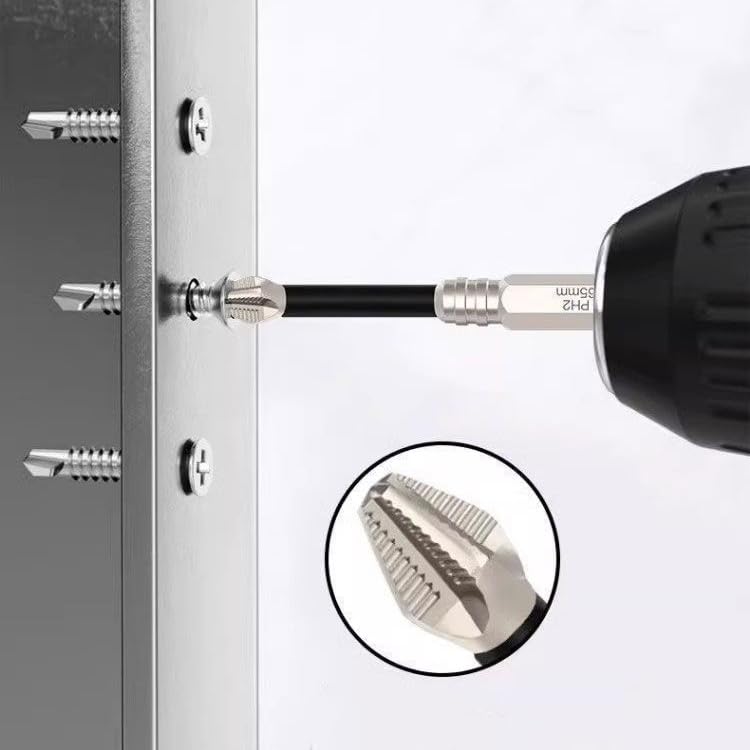 27PCS Magnetic Screwdriver Bits, Slide Each Drill Bit, High-Performance Magnetic Drill Bit Set with Anti-Slip Kit for Home Improvement, Upgrade Strong Magnetic Durability Screwdriver Drill Bit Set